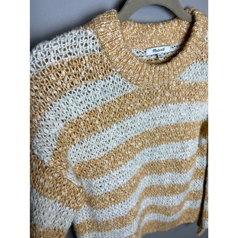 Madewell Baez Pullover Sweater in Stripe Size xxs - Picture 6 of 10
